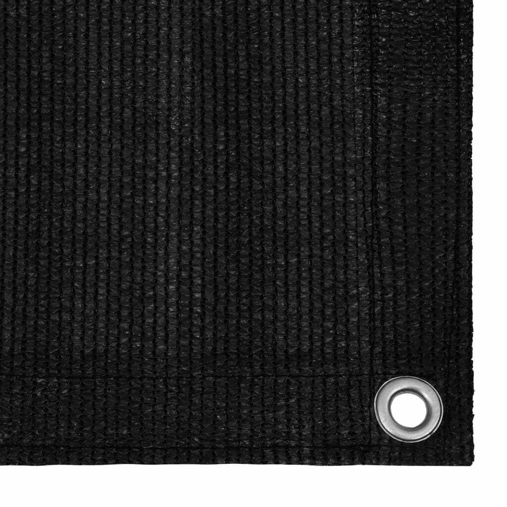 vidaXL Covor pentru cort, negru, 250x300 cm