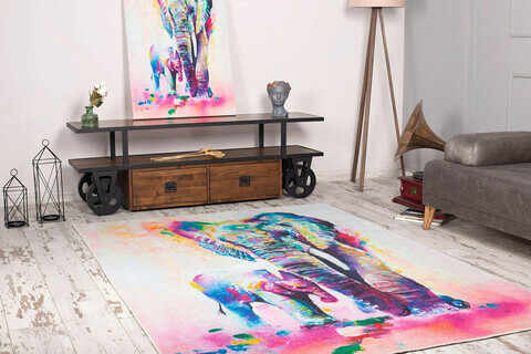 Covor, Funk Chenille AL 192 , 140x190 cm, Poliester , Multicolor