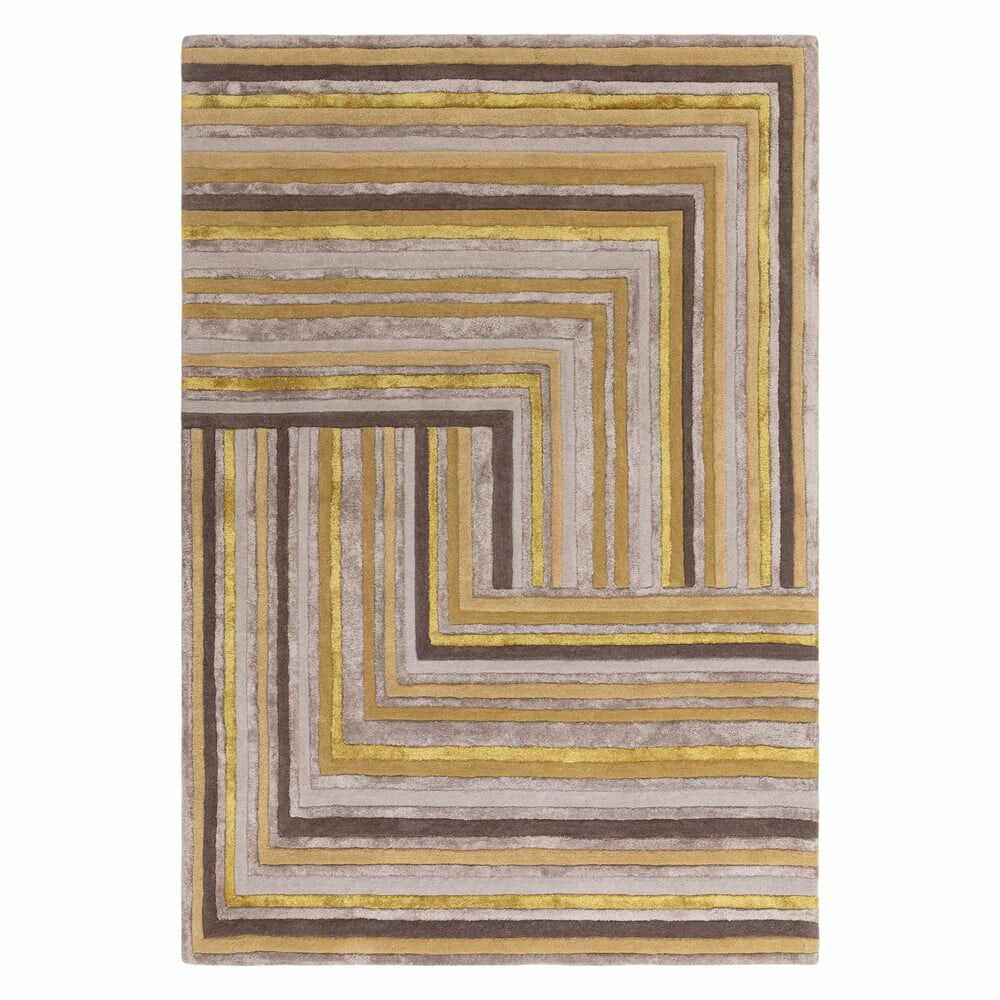 Covor galben ocru din lână 160x230 cm Network Gold – Asiatic Carpets