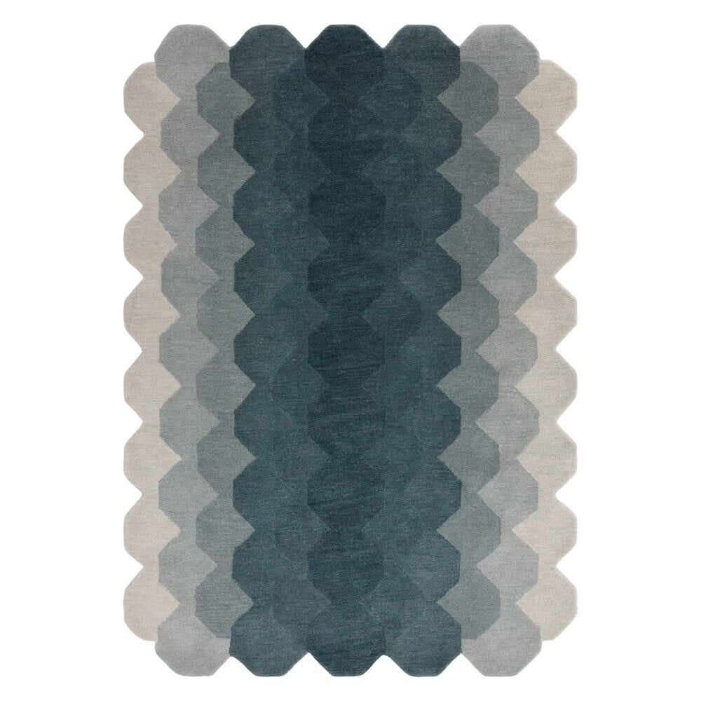 Covor albastru din lână 160x230 cm Hive – Asiatic Carpets