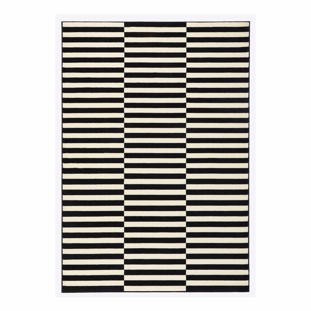 Covor Hanse Home Gloria Panel, 120x170 cm, negru-alb
